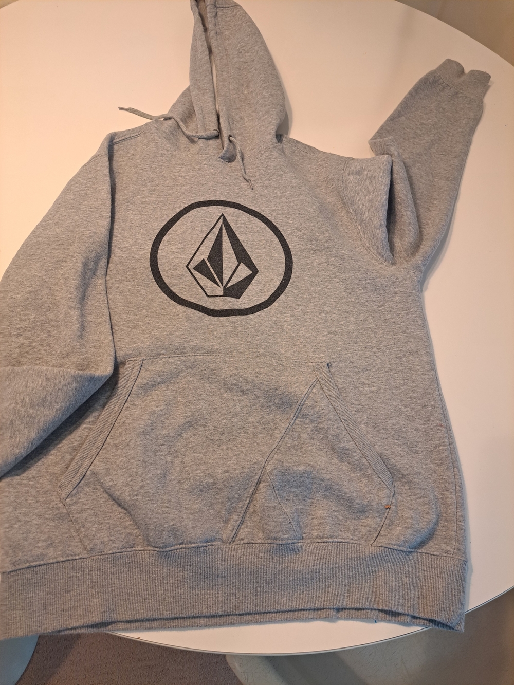 Volcom Gray Crewneck Hoodie with Black Logo